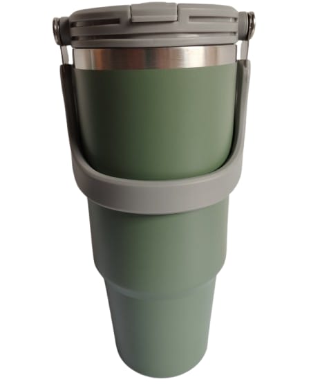 Insulated Bottle Stainless Steel Vacuum Thermos Tumbler Hot Cold Cup Black 600ml 750ml 890ml 1l 1.2l Straw