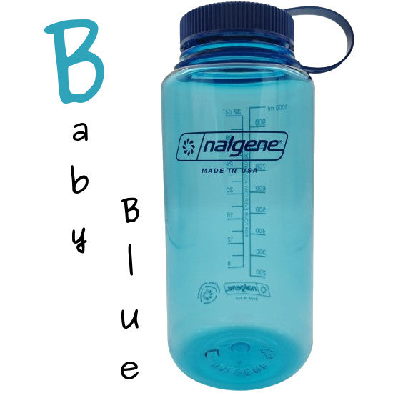 Nalgene 1l Water Bottles - Wide Mouth - 32oz - Made in USA - Sustain Tritan