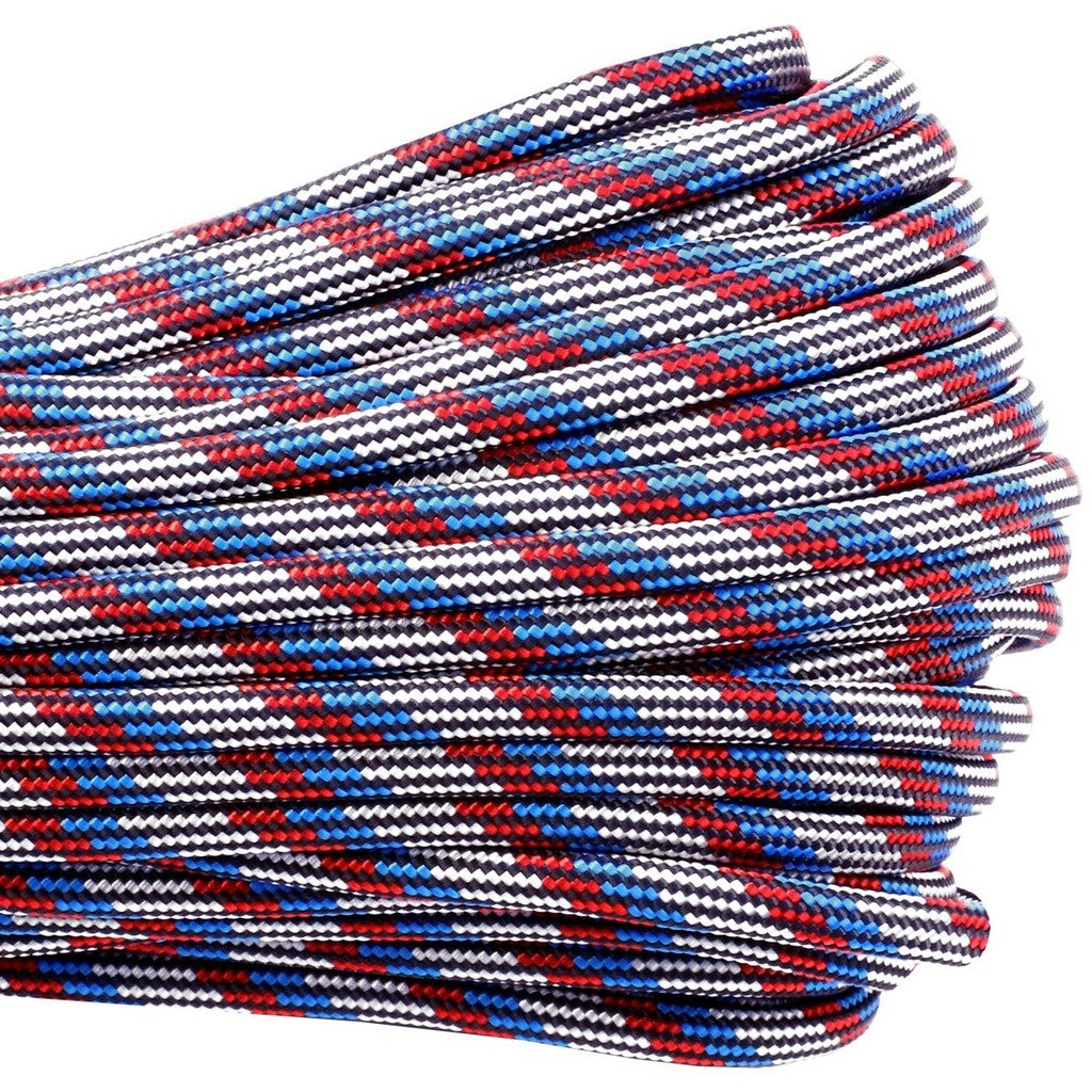 USA-Made Atwood 550 Paracord (buy by the meter) - Solid, Pattern and Camo Colours