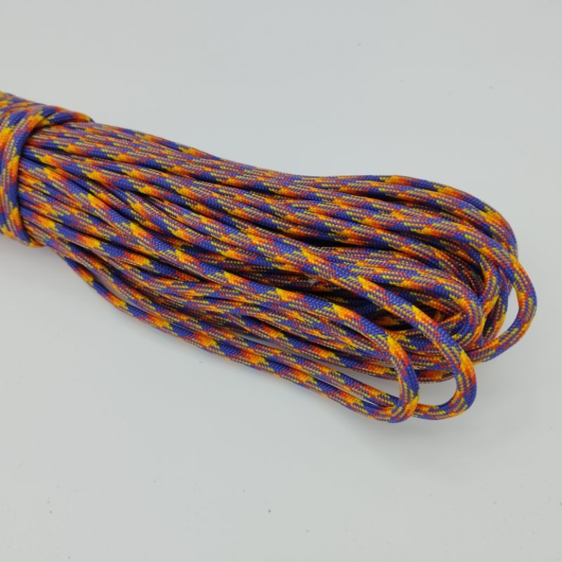 550 Paracord 100ft Patterns - Blues, Grays & Multi-Colour (Rainbows) - 4mm - 7 strand - China Cord - SG Stock