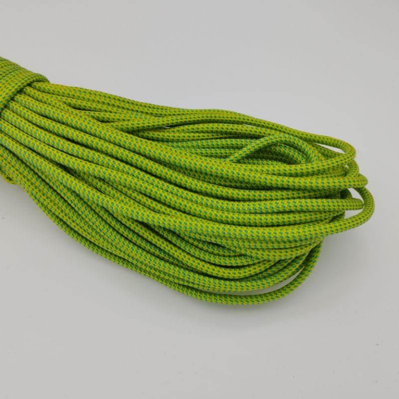 550 Paracord 100ft (30m) Yellow and Green Patterns - 4mm - 7 strand - SG Stock