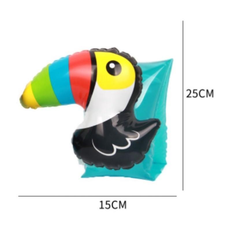 Inflatable Arm Band Air Float for Children Swimming - Toucan Design