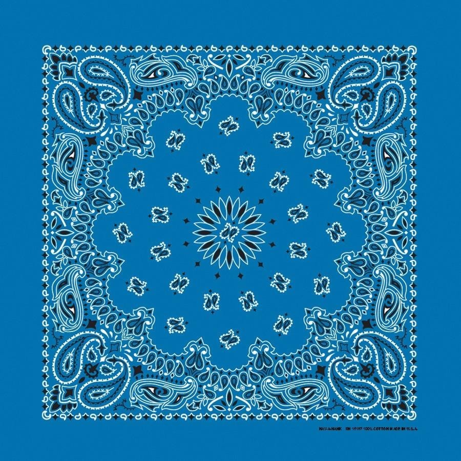 The Bandana Co USA-Made Bandanas 56x56cm 100% Cotton - Traditional Paisley 22x22 inches