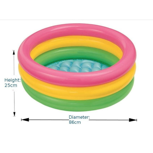Intex Inflable Baby Pool - 22-25cm High - Fits Indoors - Easy to inflate - For Toddlers, Children