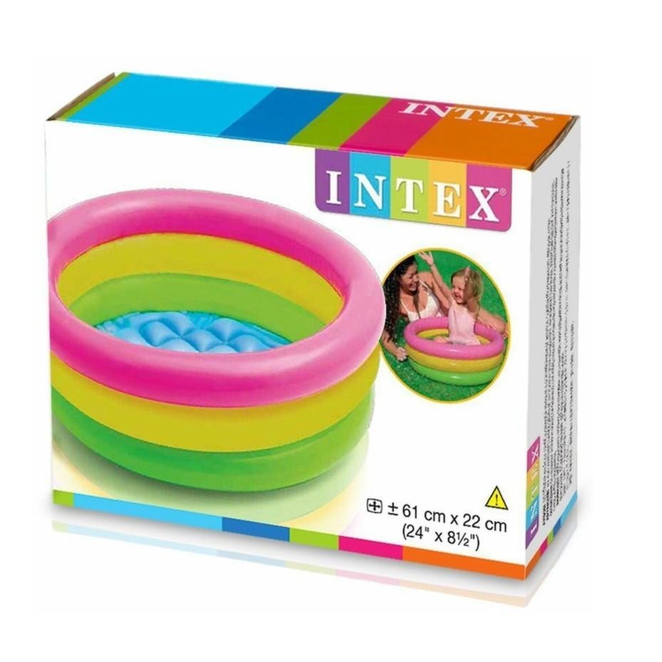 Intex Inflable Baby Pool - 22-25cm High - Fits Indoors - Easy to inflate - For Toddlers, Children