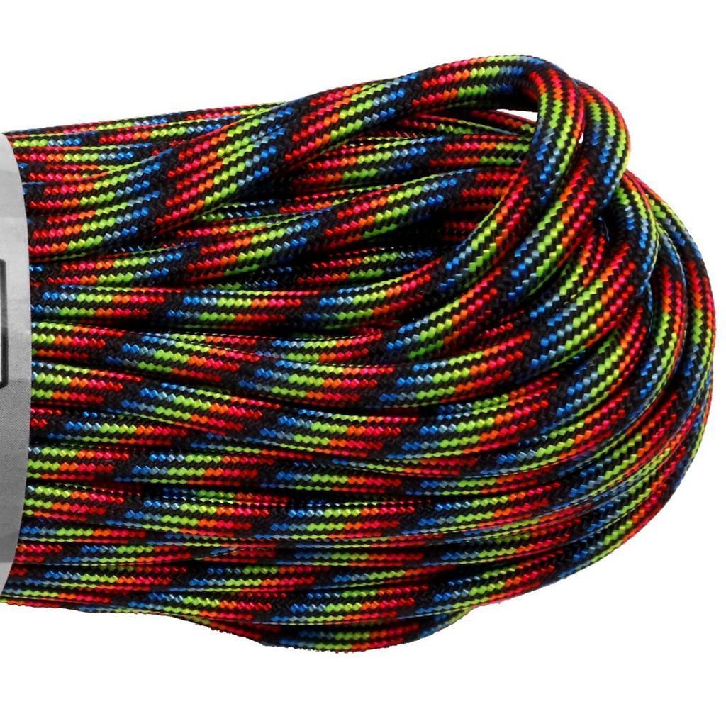 USA-Made Atwood 550 Paracord 30m Patterns Multi-Coloured 100ft