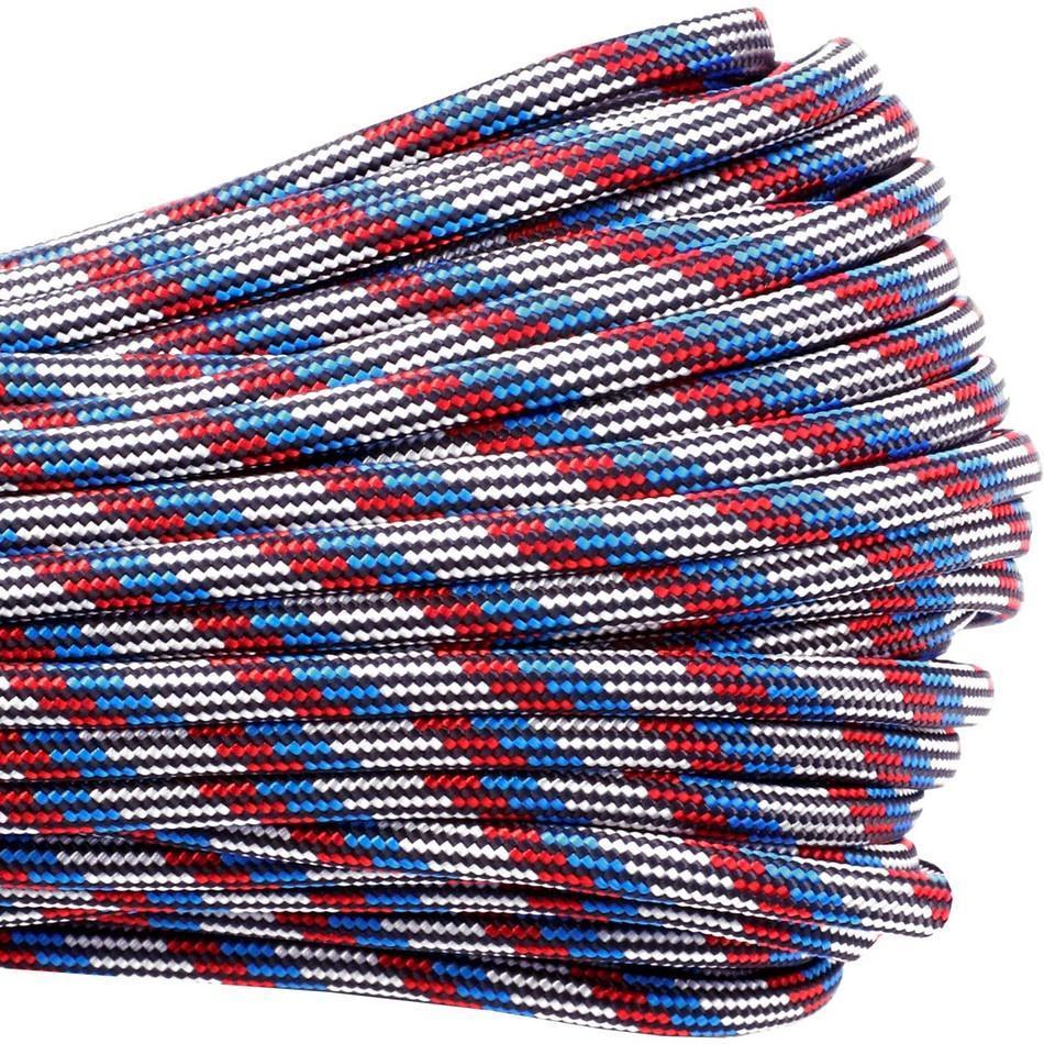 USA-Made Atwood 550 Paracord 30m Patterns Multi-Coloured 100ft