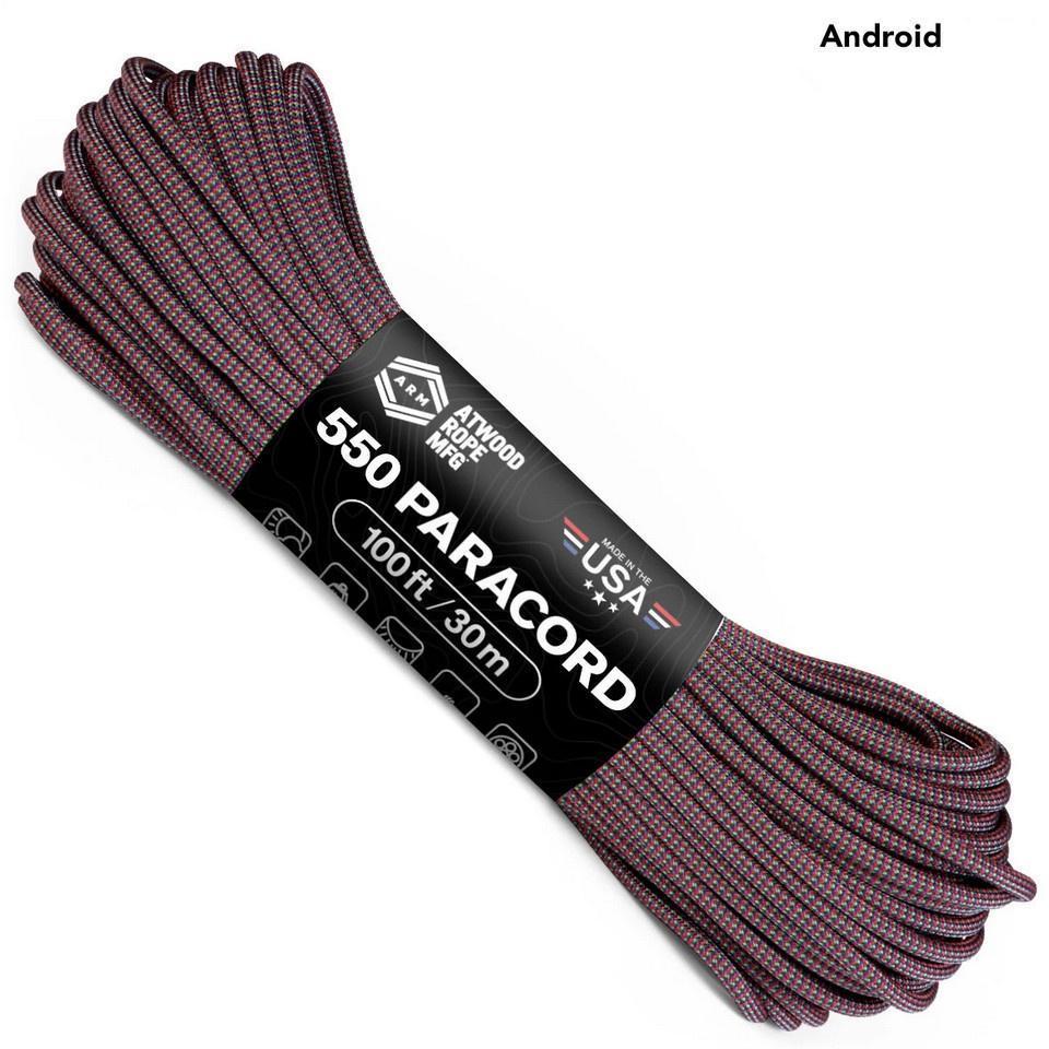 Atwood 550 Paracord - Colour Changing Patterns - 30m - 100 feet