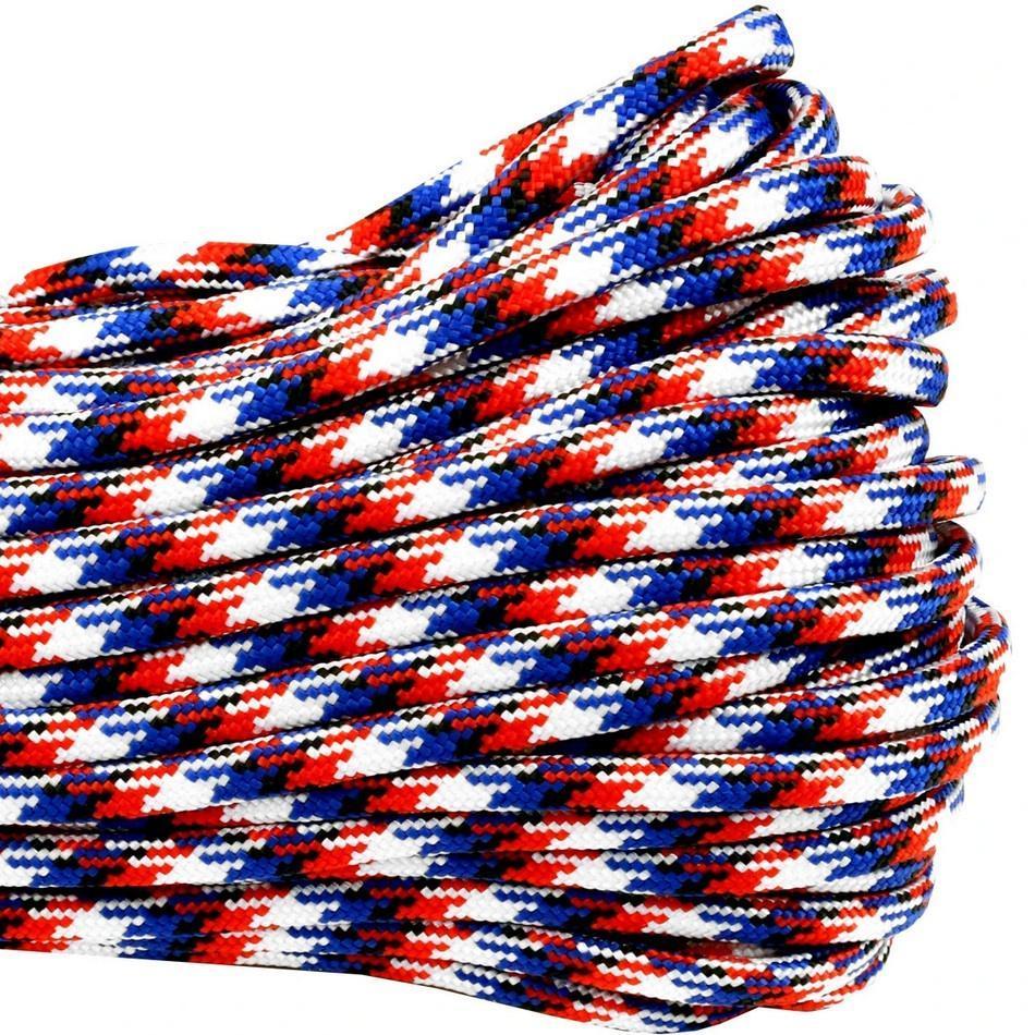 USA-Made Atwood 550 Paracord 30m Patterns Multi-Coloured 100ft