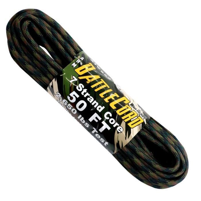 Atwood 5.6mm Paracord - Battlecord - Made in USA - 15m Length - 1202 kg Breaking Strength - Battle Ready