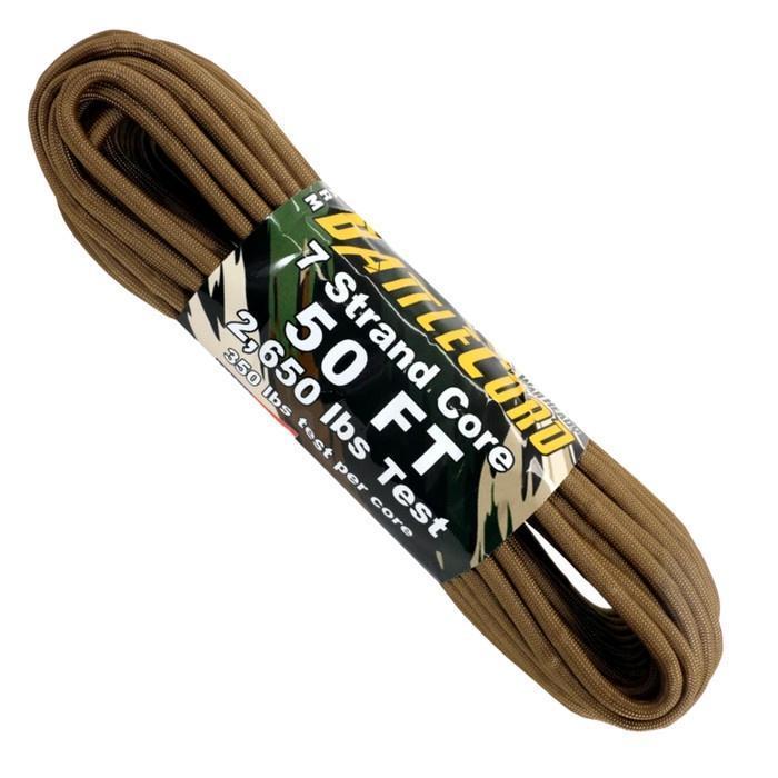 Atwood 5.6mm Paracord - Battlecord - Made in USA - 15m Length - 1202 kg Breaking Strength - Battle Ready