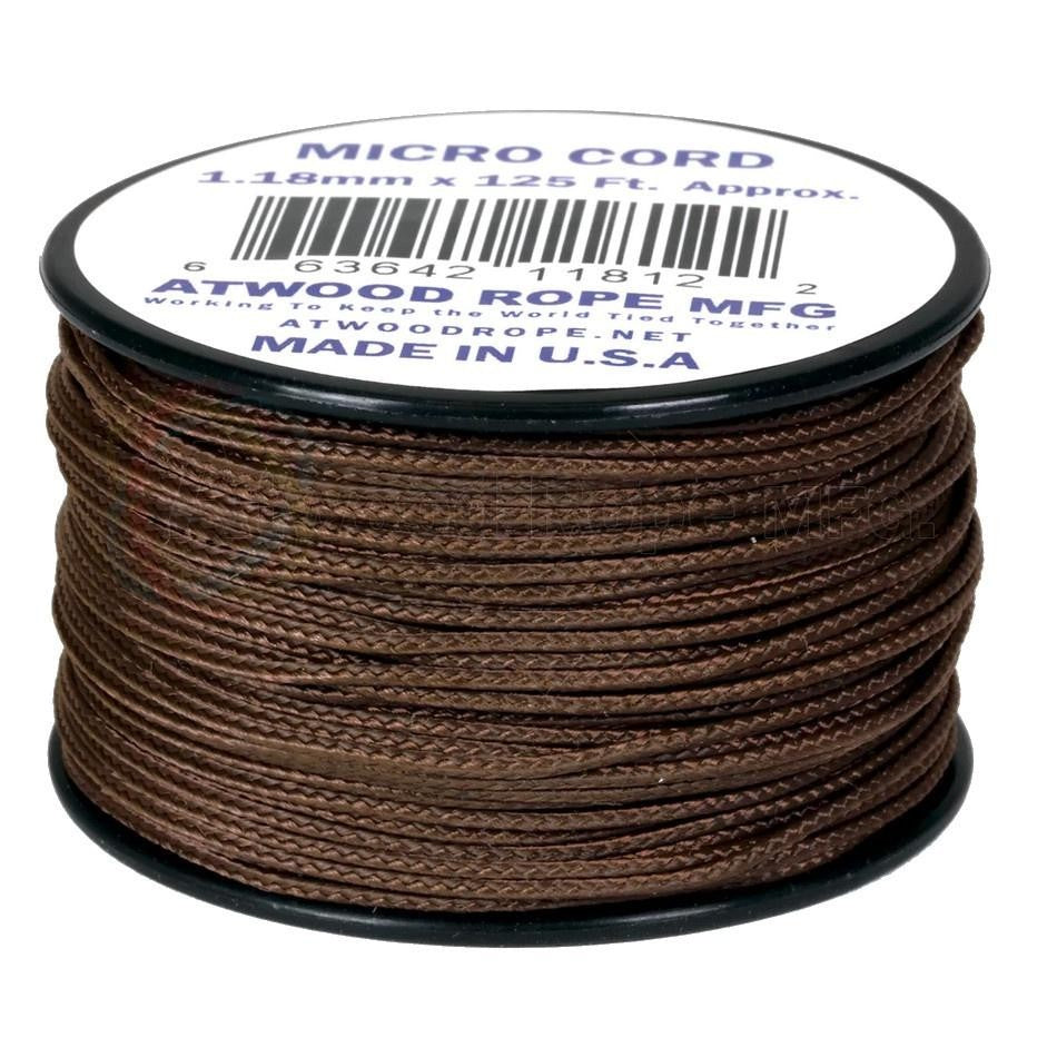 Atwood Micro Cord 1.18mm 38m - High Quality String - Made in USA - Breaks at 46kg - Braided Rope on Spool