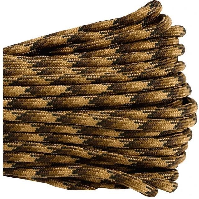 Atwood 550 Paracord - Camo Colours - 30m (100ft) length - 4mm - Made in USA - 7 Strand Core - Greens, Desert, Arctic