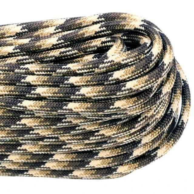 Atwood 550 Paracord - Camo Colours - 30m (100ft) length - 4mm - Made in USA - 7 Strand Core - Greens, Desert, Arctic