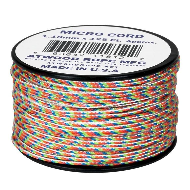 Atwood Micro Cord 1.18mm 38m - High Quality String - Made in USA - Breaks at 46kg - Braided Rope on Spool