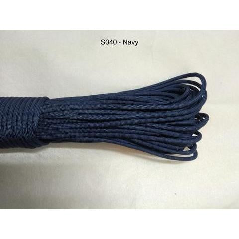 550 Paracord 100ft (30m) Solid Colours - Blues, Greens, Oranges, Yellows, Reds, Pinks, Purple, Black, White, Tacticals