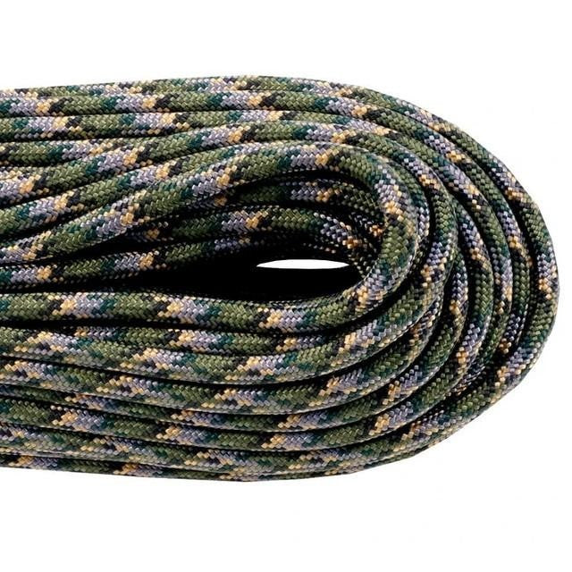 Atwood 550 Paracord - Camo Colours - 30m (100ft) length - 4mm - Made in USA - 7 Strand Core - Greens, Desert, Arctic