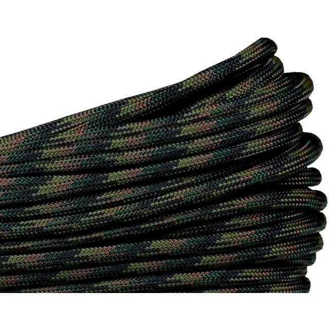 Atwood 550 Paracord - Camo Colours - 30m (100ft) length - 4mm - Made in USA - 7 Strand Core - Greens, Desert, Arctic