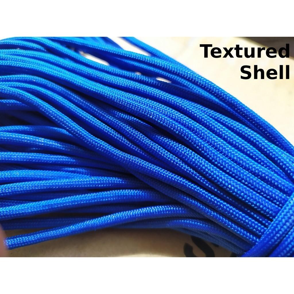 550 Paracord 100ft (30m) Solid Colours - Blues, Greens, Oranges, Yellows, Reds, Pinks, Purple, Black, White, Tacticals