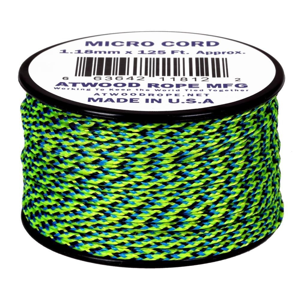 Atwood Micro Cord 1.18mm 38m - High Quality String - Made in USA - Breaks at 46kg - Braided Rope on Spool