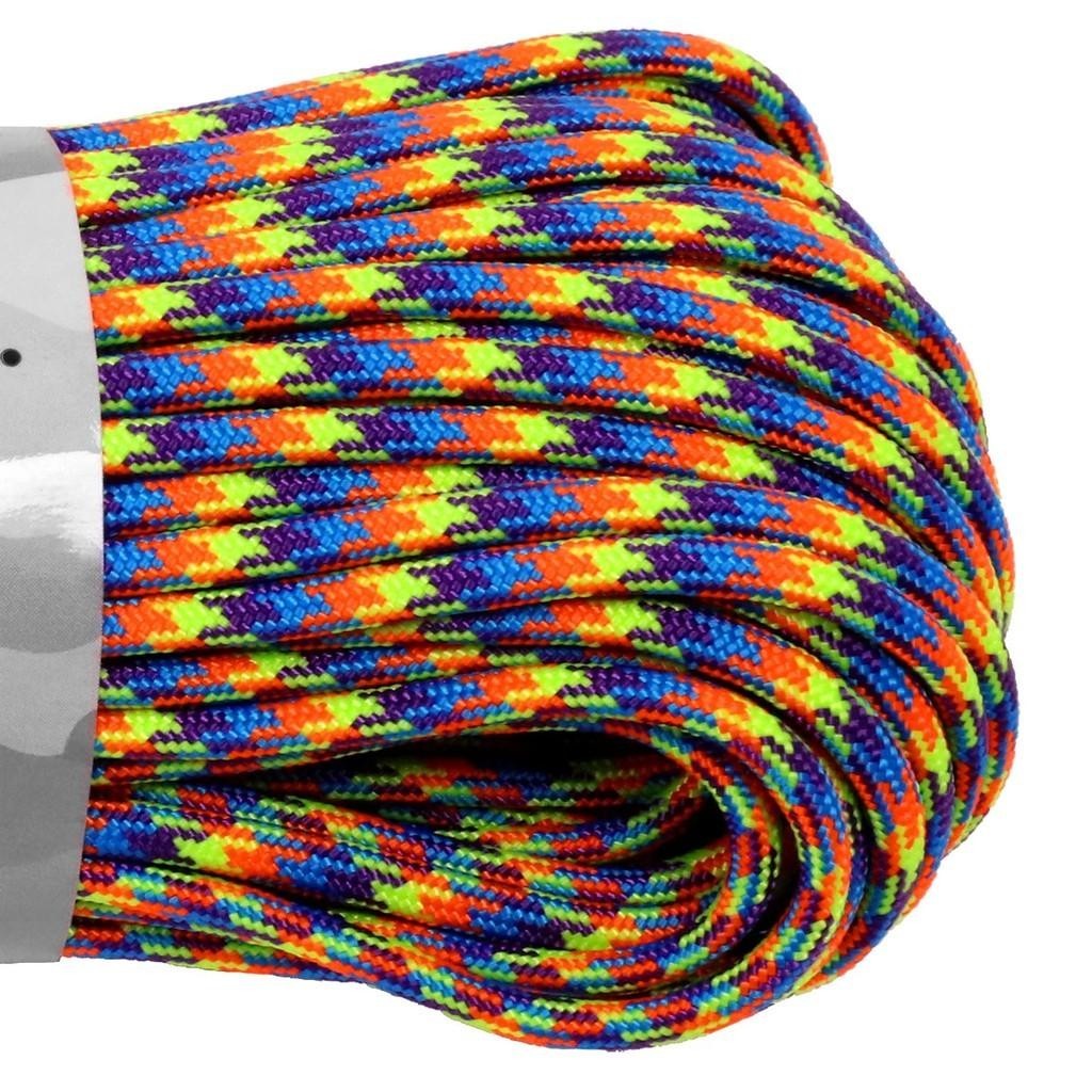 USA-Made Atwood 550 Paracord 30m Patterns Multi-Coloured 100ft