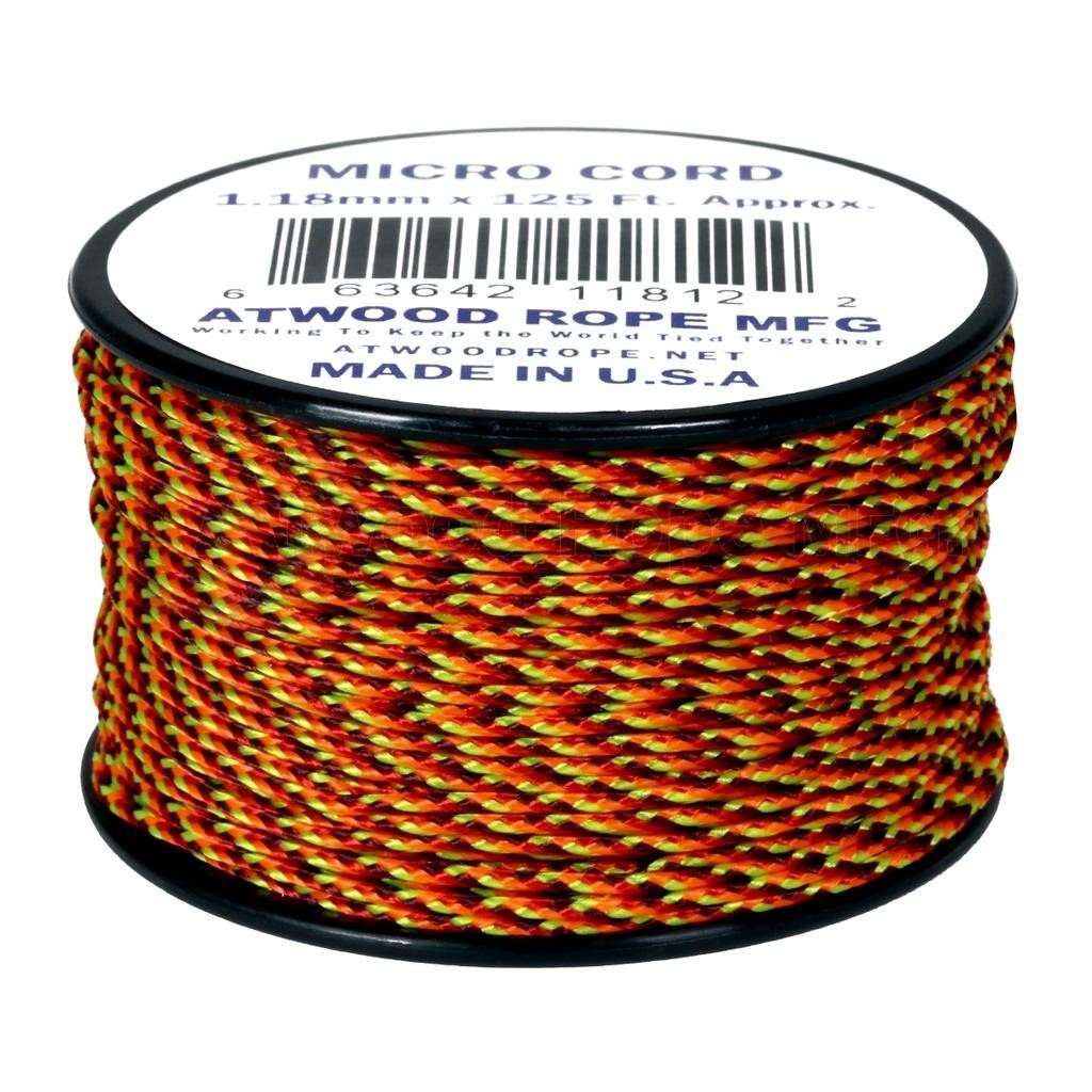 Atwood Micro Cord 1.18mm 38m - High Quality String - Made in USA - Breaks at 46kg - Braided Rope on Spool