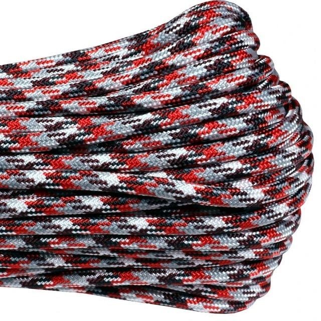 Atwood 550 Paracord - Camo Colours - 30m (100ft) length - 4mm - Made in USA - 7 Strand Core - Greens, Desert, Arctic