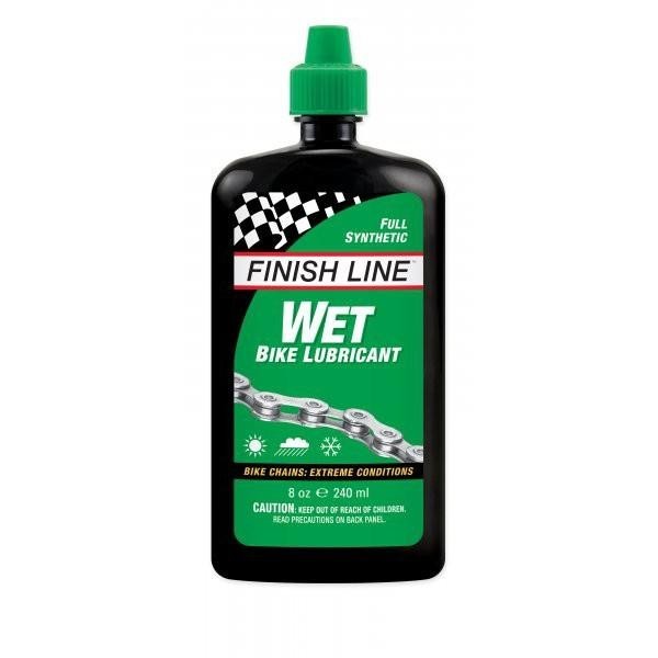 Finish Line Wet Lube Bicycle Lubricant Made in Canada - Rain, Wet Conditions