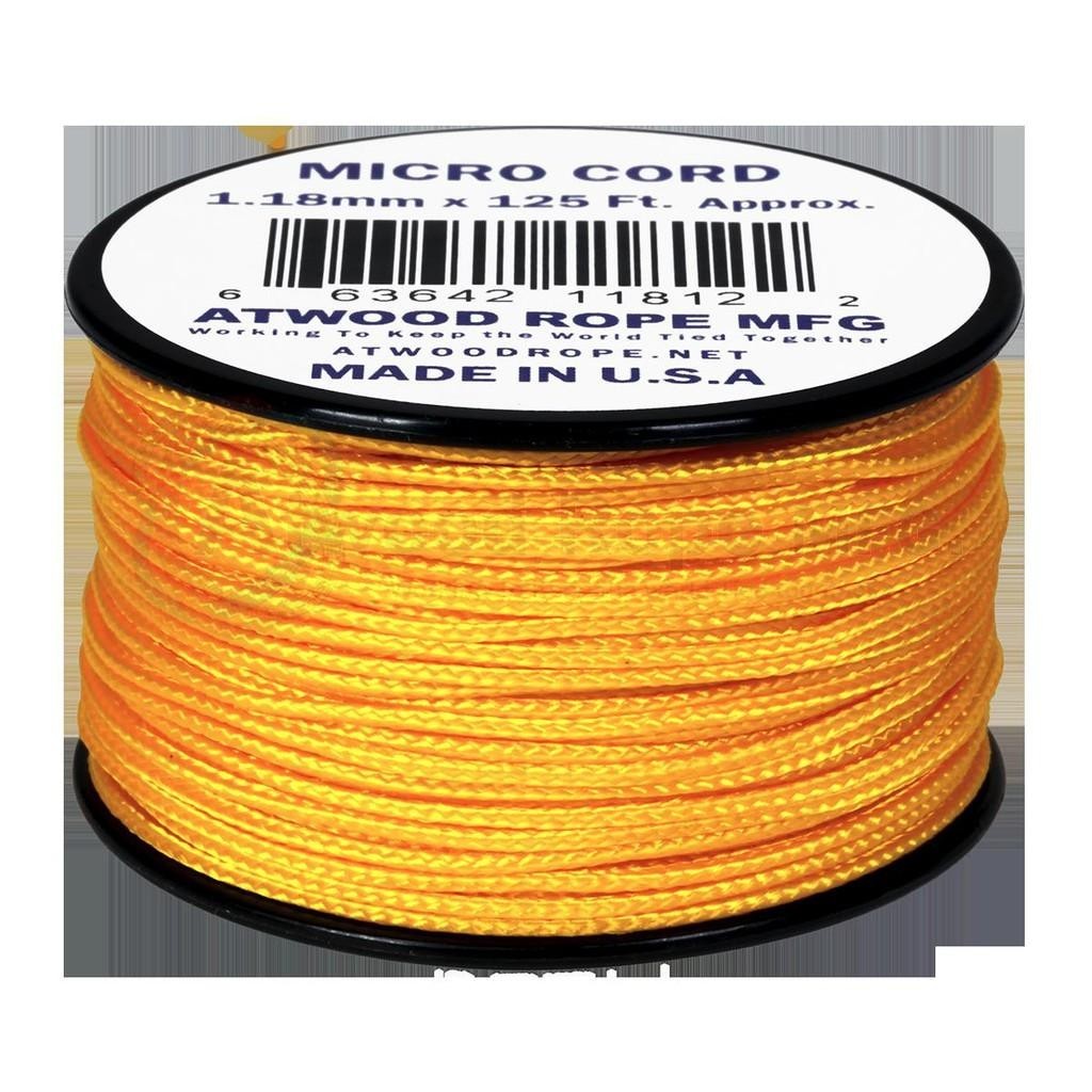 Atwood Micro Cord 1.18mm 38m - High Quality String - Made in USA - Breaks at 46kg - Braided Rope on Spool