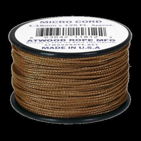 Atwood Micro Cord 1.18mm 38m - High Quality String - Made in USA - Breaks at 46kg - Braided Rope on Spool