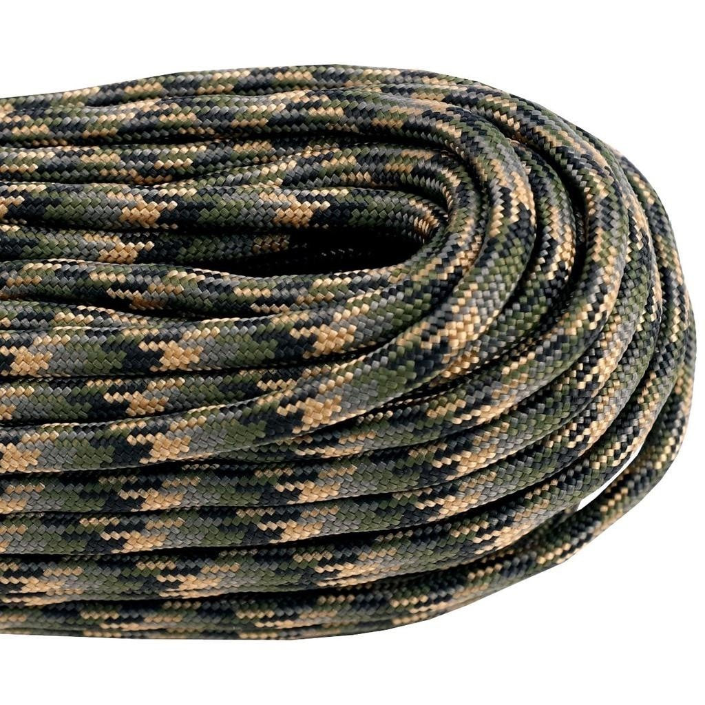 Atwood 550 Paracord - Camo Colours - 30m (100ft) length - 4mm - Made in USA - 7 Strand Core - Greens, Desert, Arctic