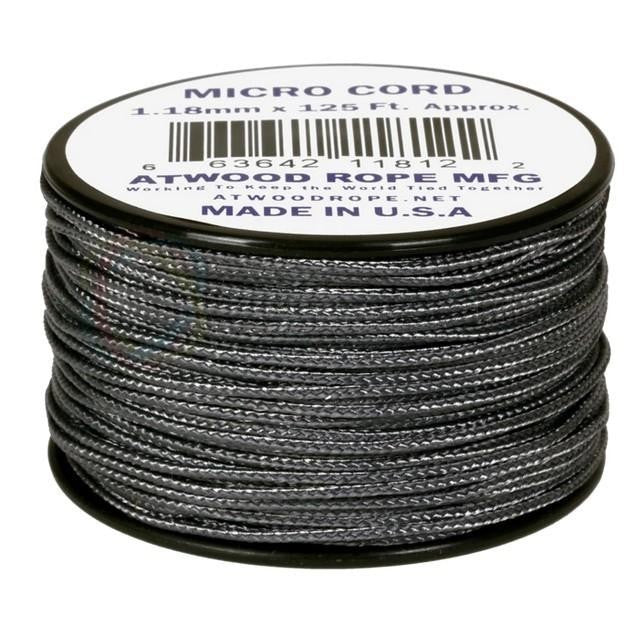 Atwood Micro Cord 1.18mm 38m - High Quality String - Made in USA - Breaks at 46kg - Braided Rope on Spool