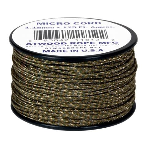 Atwood Micro Cord 1.18mm 38m - High Quality String - Made in USA - Breaks at 46kg - Braided Rope on Spool