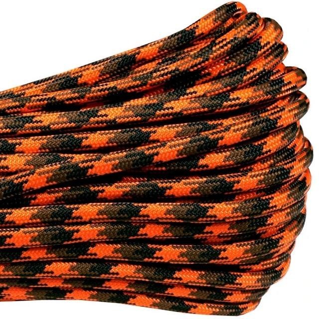 Atwood 550 Paracord - Camo Colours - 30m (100ft) length - 4mm - Made in USA - 7 Strand Core - Greens, Desert, Arctic