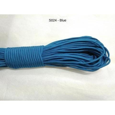 550 Paracord 100ft (30m) Solid Colours - Blues, Greens, Oranges, Yellows, Reds, Pinks, Purple, Black, White, Tacticals