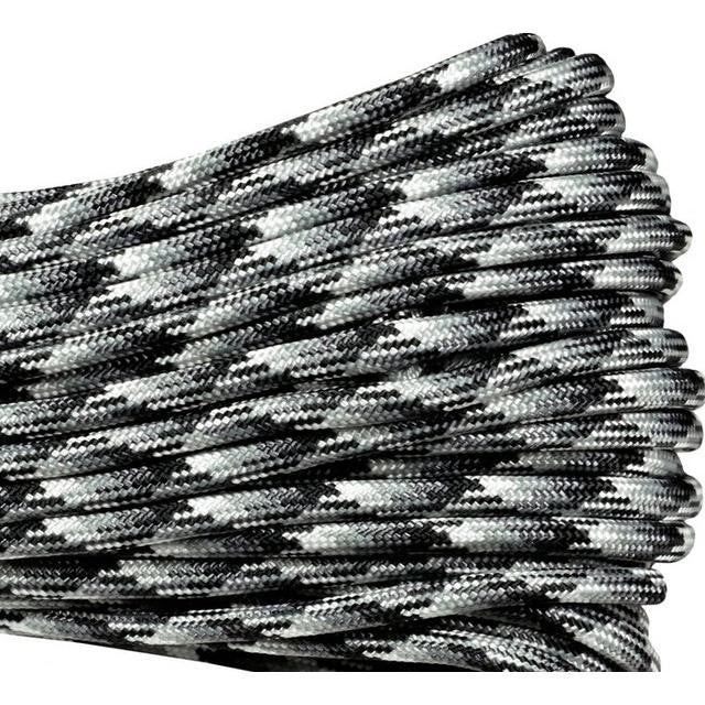 Atwood 550 Paracord - Camo Colours - 30m (100ft) length - 4mm - Made in USA - 7 Strand Core - Greens, Desert, Arctic