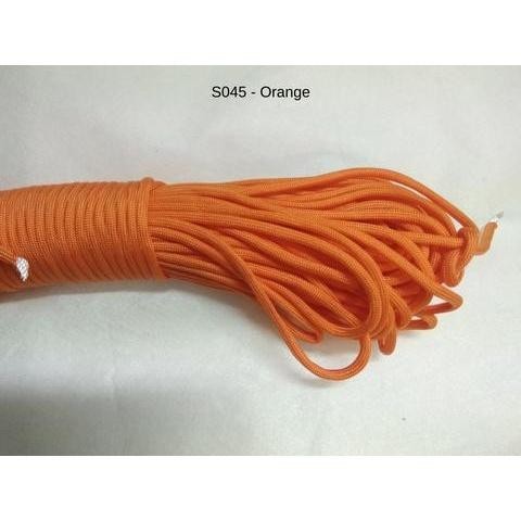 550 Paracord 100ft (30m) Solid Colours - Blues, Greens, Oranges, Yellows, Reds, Pinks, Purple, Black, White, Tacticals