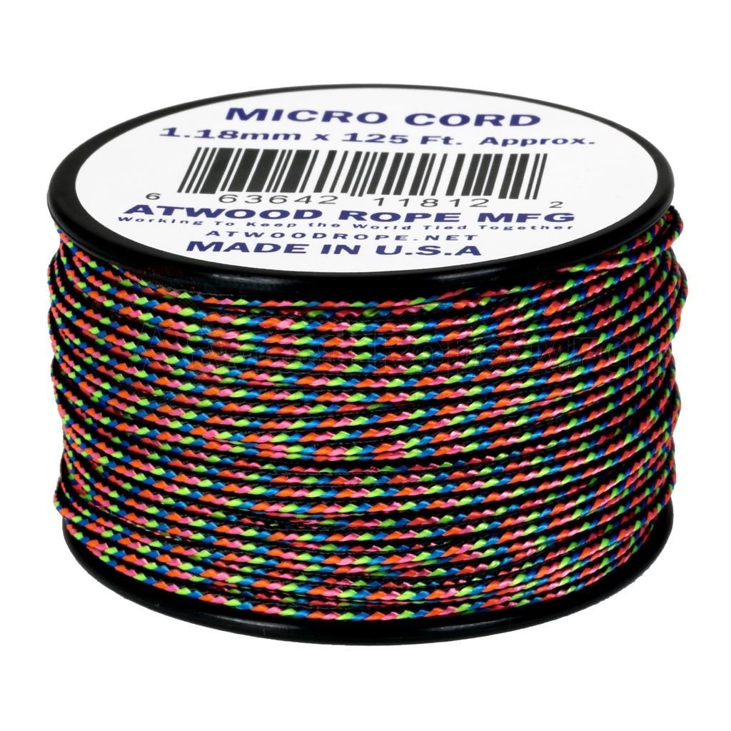 Atwood Micro Cord 1.18mm 38m - High Quality String - Made in USA - Breaks at 46kg - Braided Rope on Spool