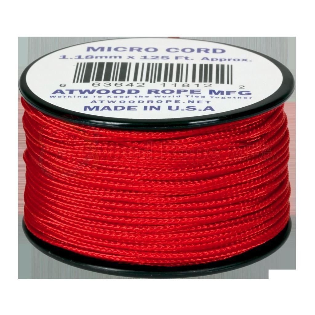 Atwood Micro Cord 1.18mm 38m - High Quality String - Made in USA - Breaks at 46kg - Braided Rope on Spool