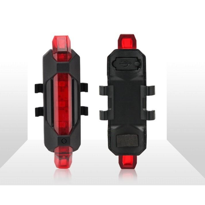Rechargable Bike Back Light - Red - Micro USB - Lightweight - Bright - Easy to install