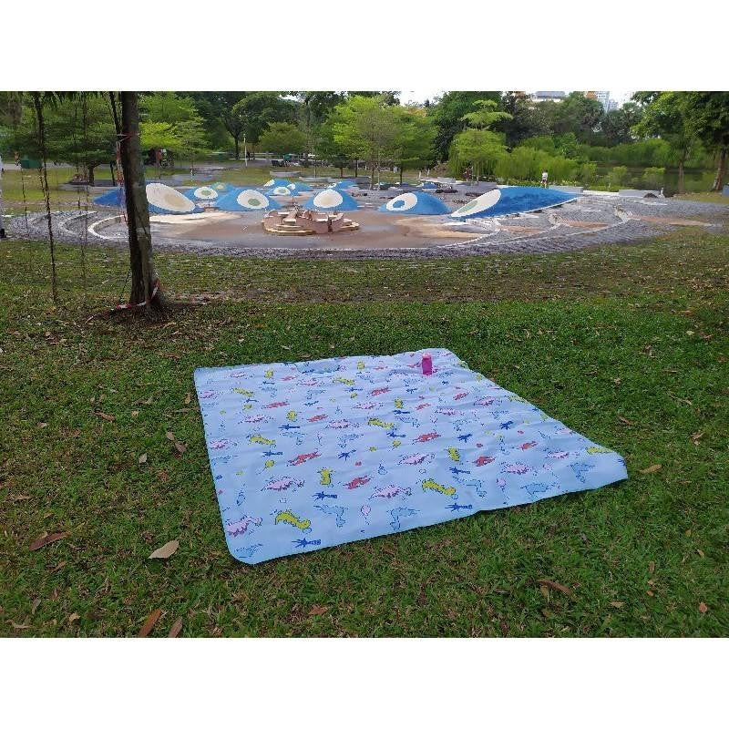 Picnic Mat - Beach Waterproof Camping Folding Travel Largest In Market (195x200cm & 145x200cm) - SG Stock