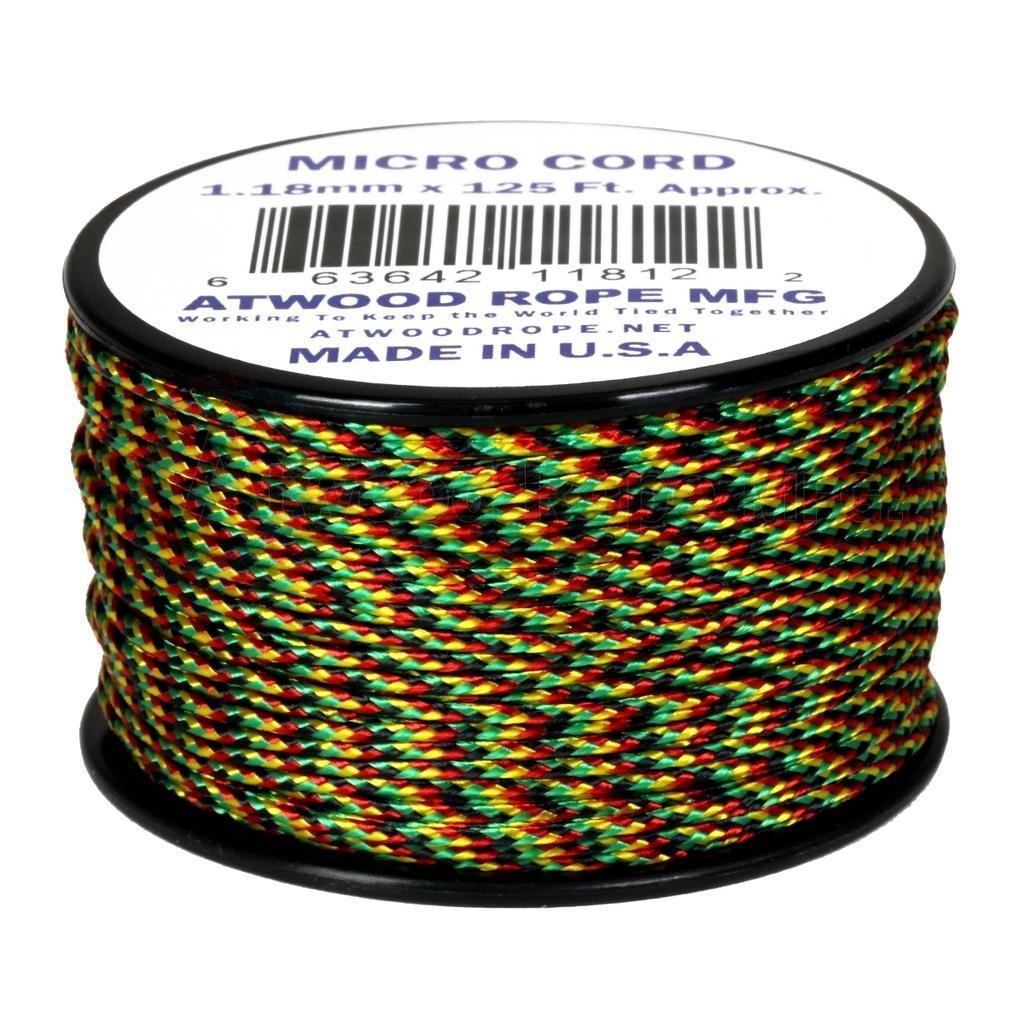 Atwood Micro Cord 1.18mm 38m - High Quality String - Made in USA - Breaks at 46kg - Braided Rope on Spool