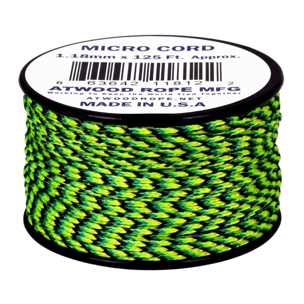 Atwood Micro Cord 1.18mm 38m - High Quality String - Made in USA - Breaks at 46kg - Braided Rope on Spool