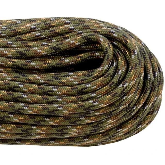 Atwood 550 Paracord - Camo Colours - 30m (100ft) length - 4mm - Made in USA - 7 Strand Core - Greens, Desert, Arctic