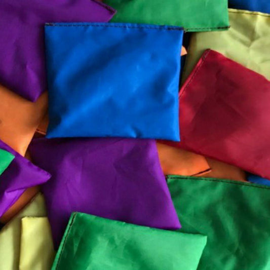 Bean Bag (10x10cm) 85g Sports Throwing *8 colours - Real Seeds inside good for Running, Passing, Placing, Marking, PE