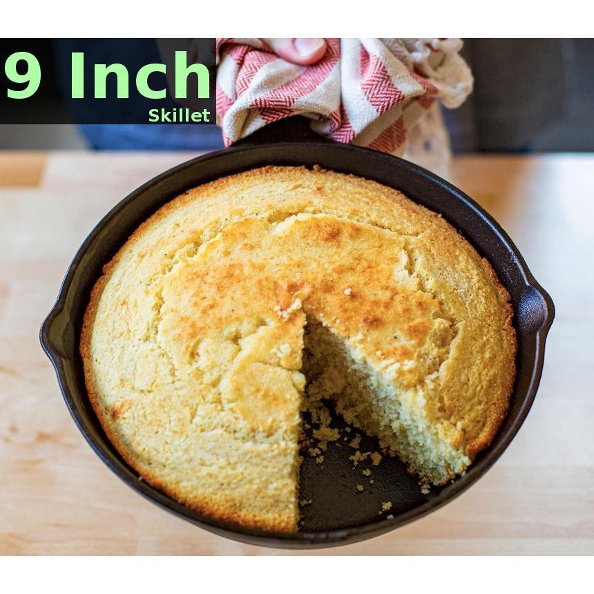 Lodge Cast Iron Skillet -  6.5 to 13.25 inch - Round, Square and Double Handle Pans - Made in USA