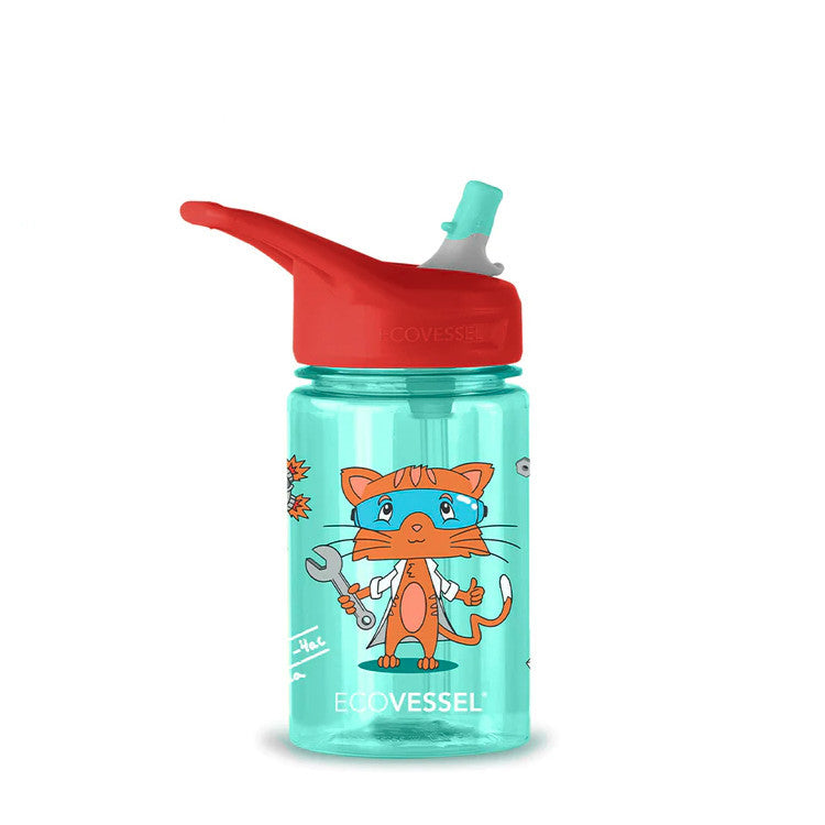 Ecovessel Splash - Kids Straw Water Bottle - 355ml
