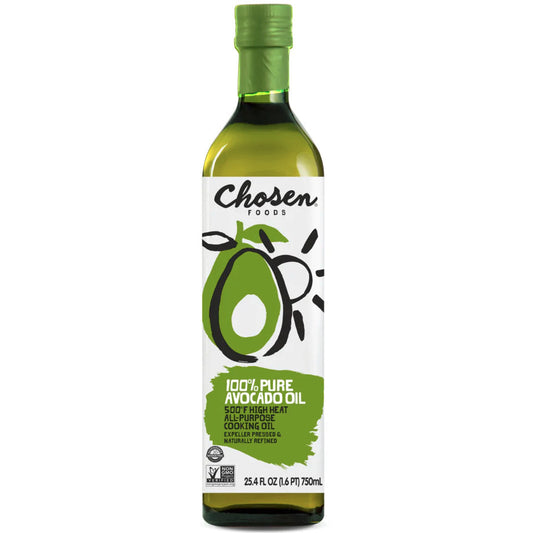 Chosen Foods 100% Pure Avocado Oil Bottle and Spray Natural Press Expeller