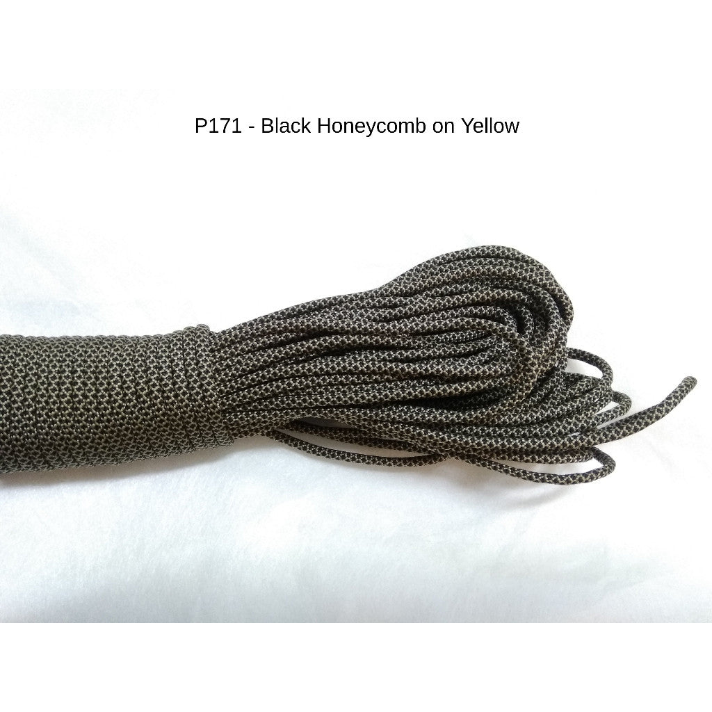 550 Paracord 100ft Patterns - Blues, Grays & Multi-Colour (Rainbows) - 4mm - 7 strand - China Cord - SG Stock