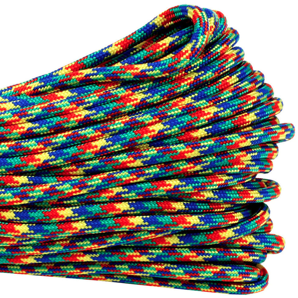 USA-Made Atwood 550 Paracord (buy by the meter) - Solid, Pattern and Camo Colours